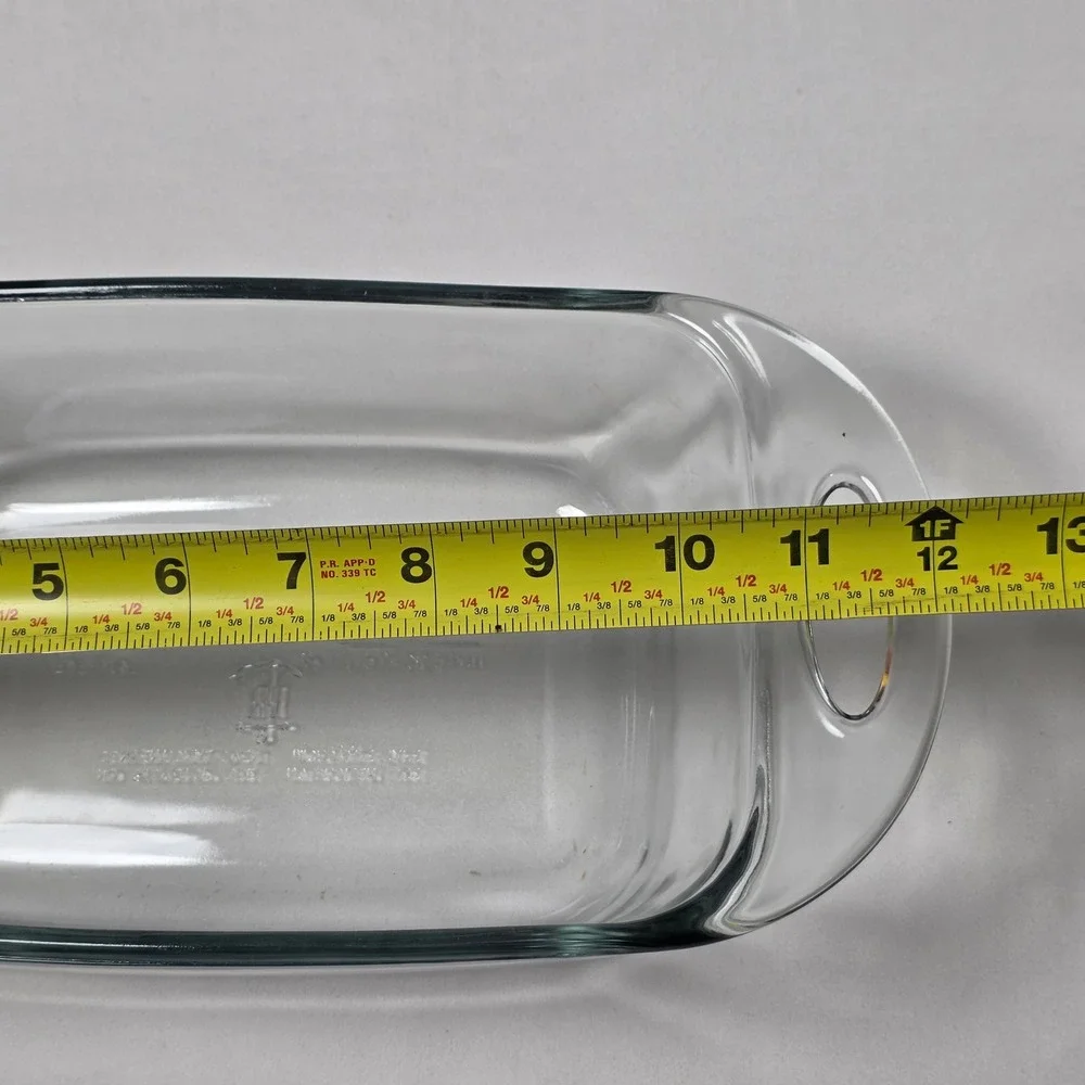 Anchor Hocking Baking Dish 1.5qt Clear Glass Rectangle Bread Loaf 5